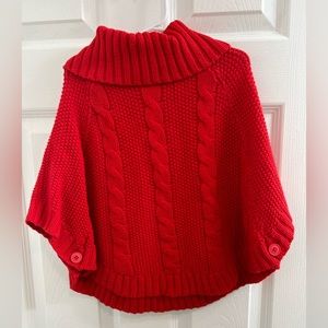 Carter’s Girl Poncho - red -